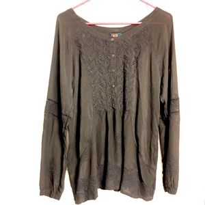 Johnny Was black tunic size small